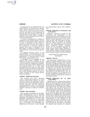46 CFR Ch. II (10–1–18 Edition)