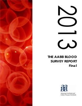 2013 AABB Blood Survey Report
