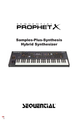 SEQUENTIAL PROPHET Samples Plus Synthesis Hybrid Synthesizer
