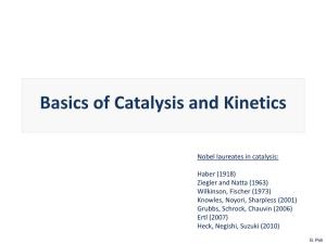 Basics of Catalysis and Kinetics