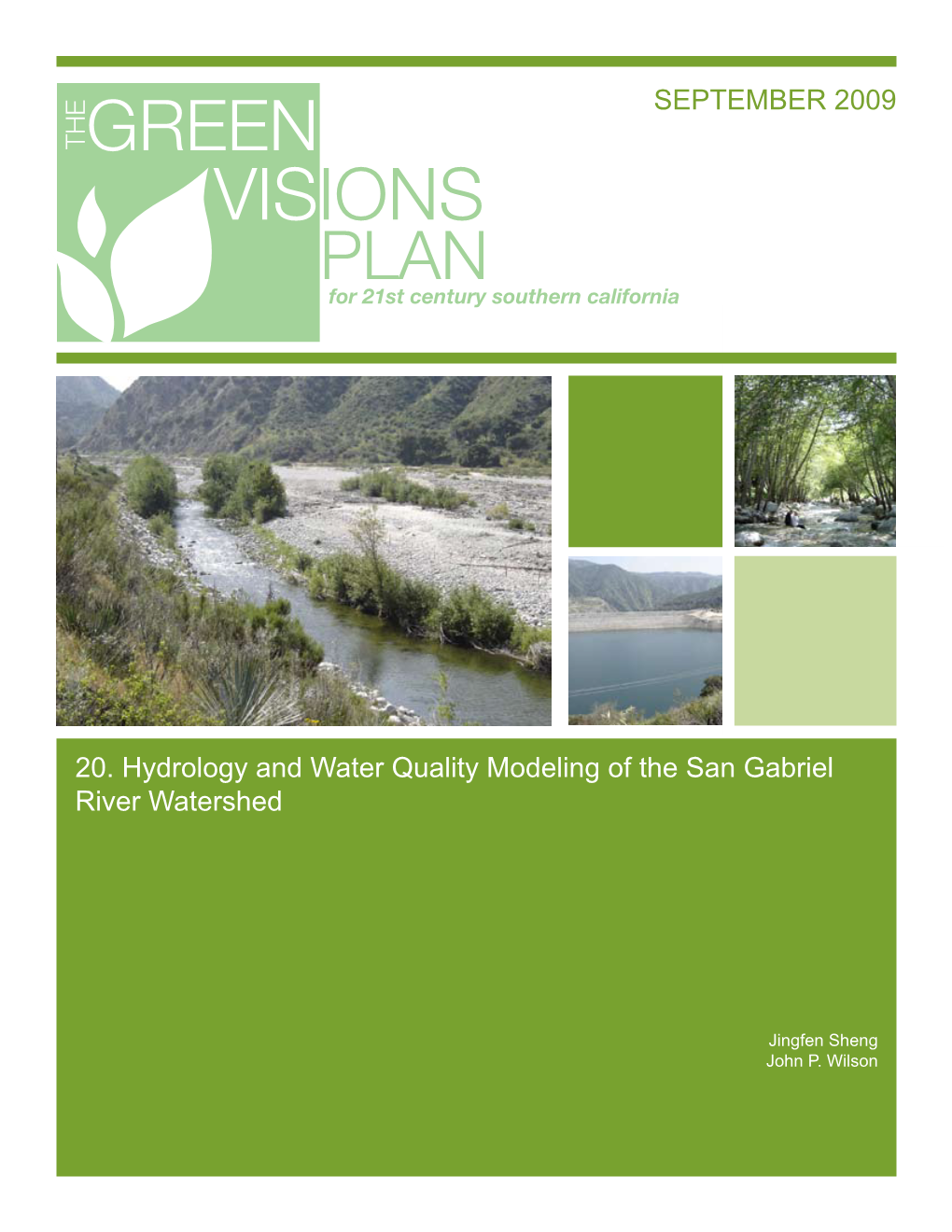 20. Hydrology and Water Quality Modeling of the San Gabriel River Watershed