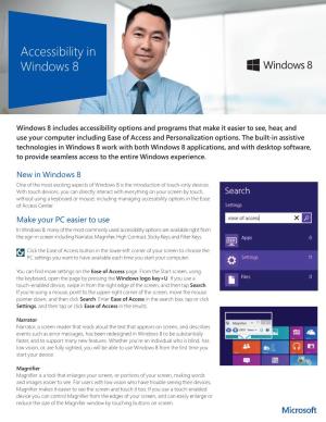 Accessibility in Windows 8