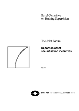 Report on Asset Securitisation Incentives
