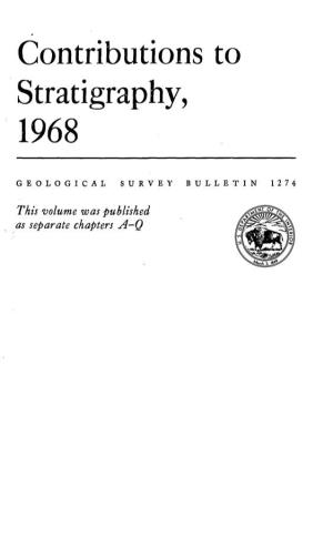 Stratigraphy, 1968