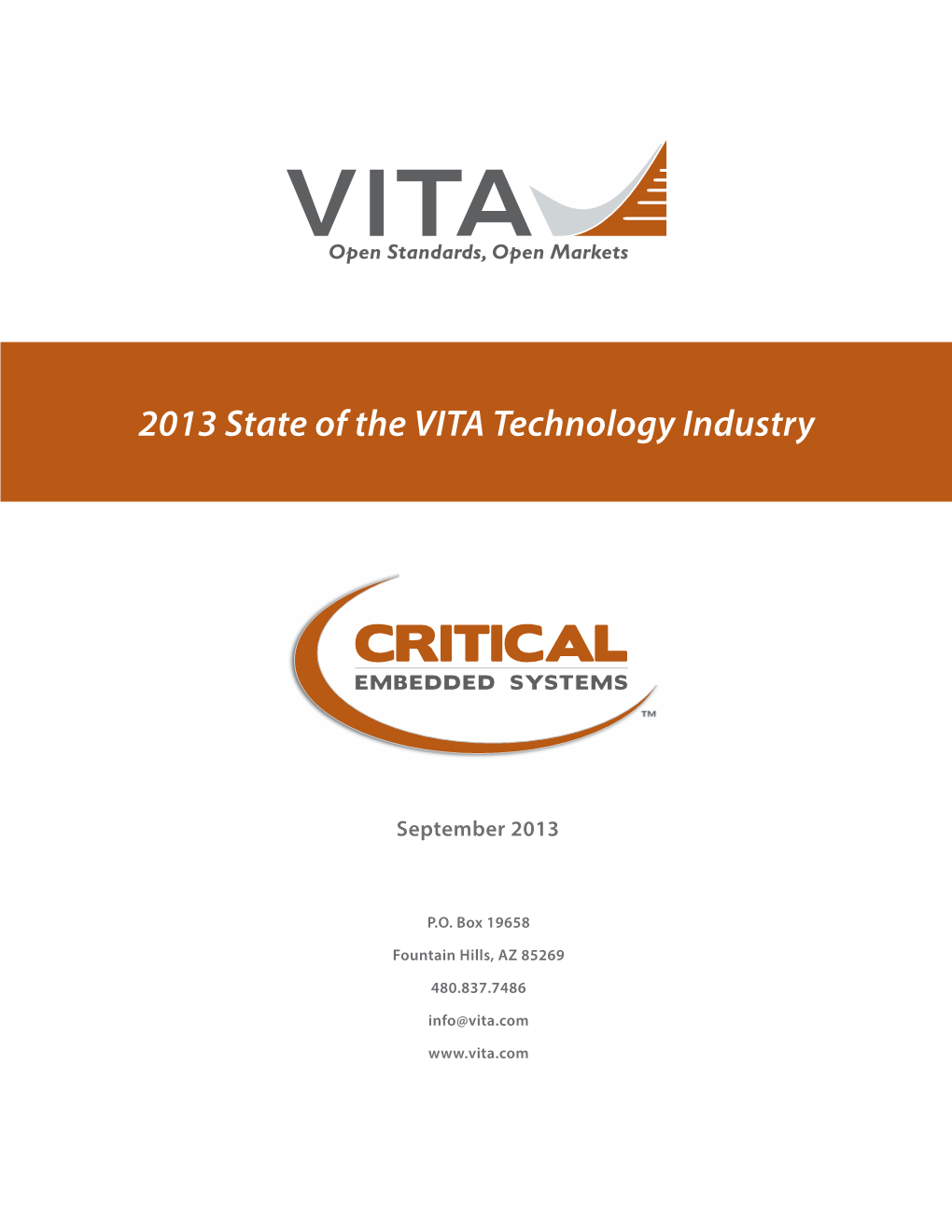 2013 State of the VITA Technology Industry
