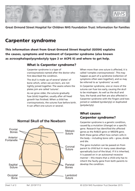 Carpenter Syndrome