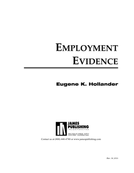 Employment Evidence