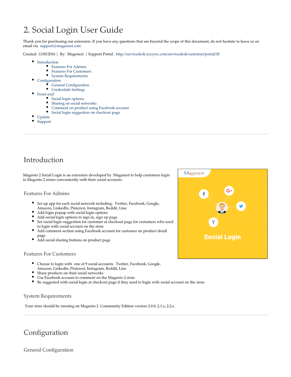 2. Social Login User Guide