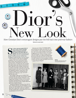 78 How Christian Dior's Extravagant Designs Put the Frill Back Into Post