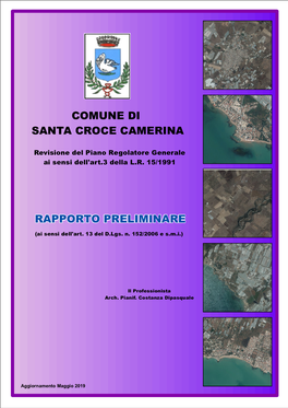 Rapporto Preliminare Alla Revisione Generale Del PRG- Art.13 D.Lgs 152/2006