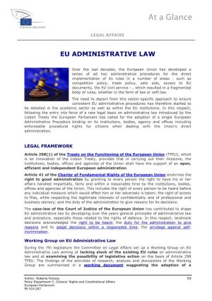 Eu Administrative Law