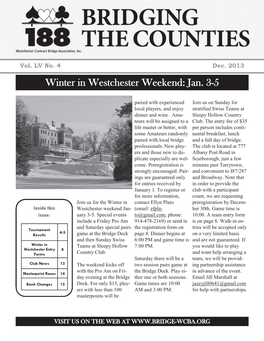 Winter in Westchester Weekend: Jan