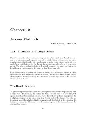 Chapter 10 Access Methods