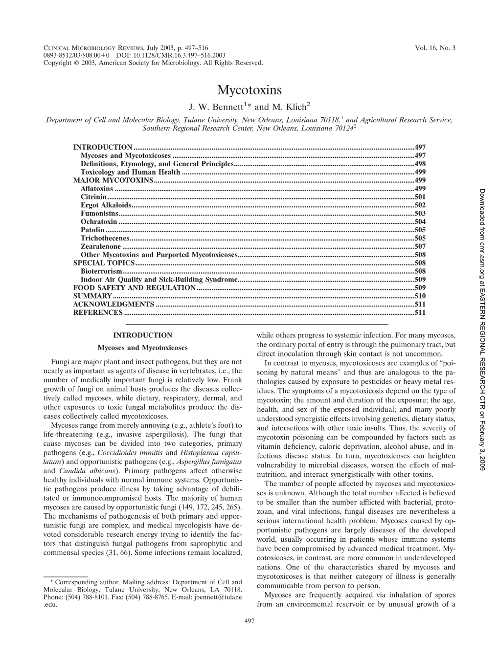 Mycotoxins J