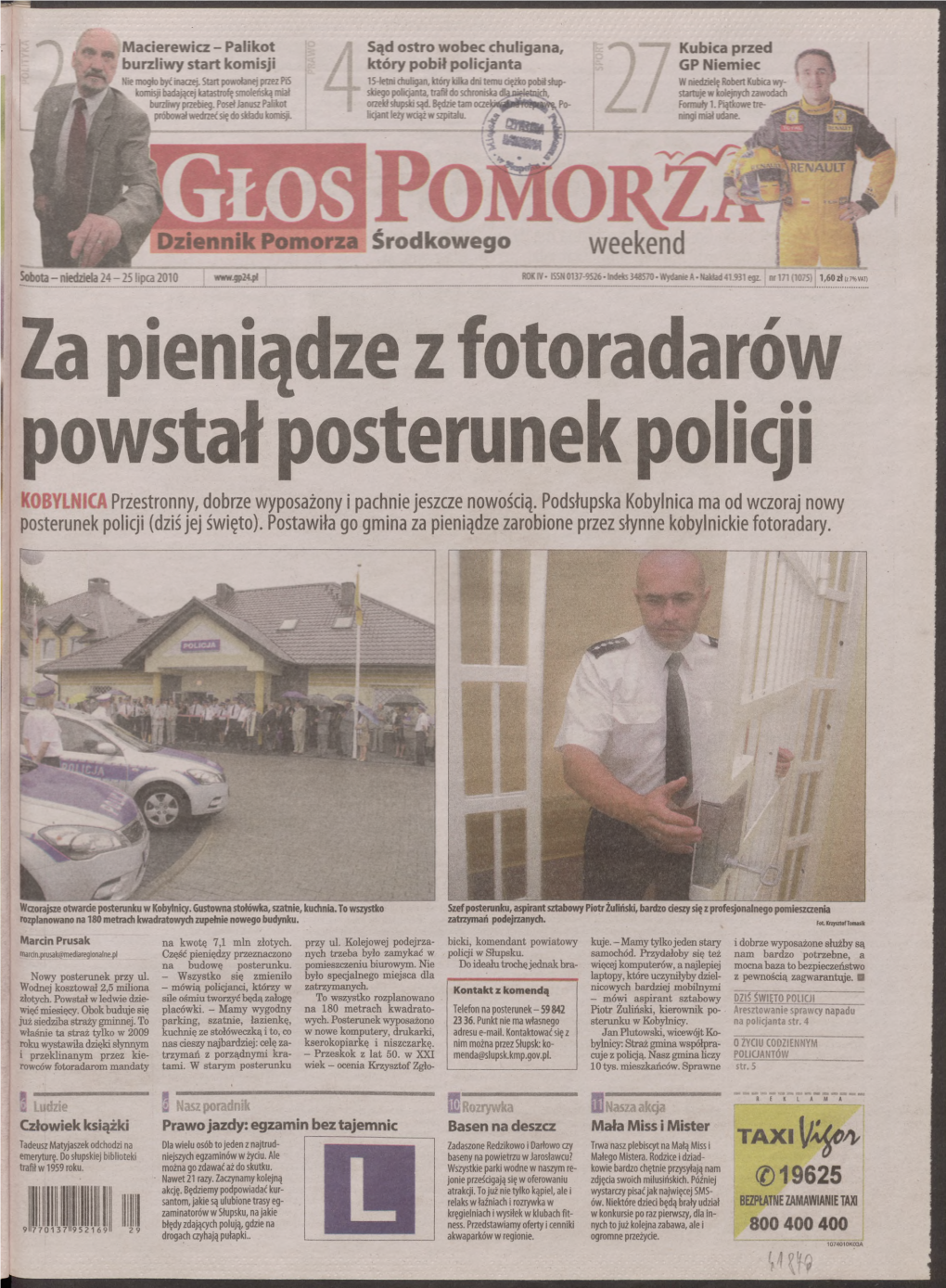 1 Za Pieniądze Z Fotoradarów Powstał Posterunek Policji TAXI^