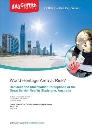 World Heritage Area at Risk? Resident and Stakeholder Perceptions of the Great Barrier Reef in Gladstone, Australia