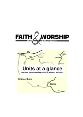 Units at a Glance One-Page Summaries of Each Unit for Students and Tutors Faith & Worship – Units at a Glance