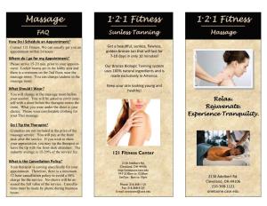 1·2·1 Fitness Massage 1·2·1 Fitness