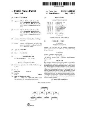 (12) United States Patent (10) Patent No.: US 8,812,422 B2 Nizzari Et Al