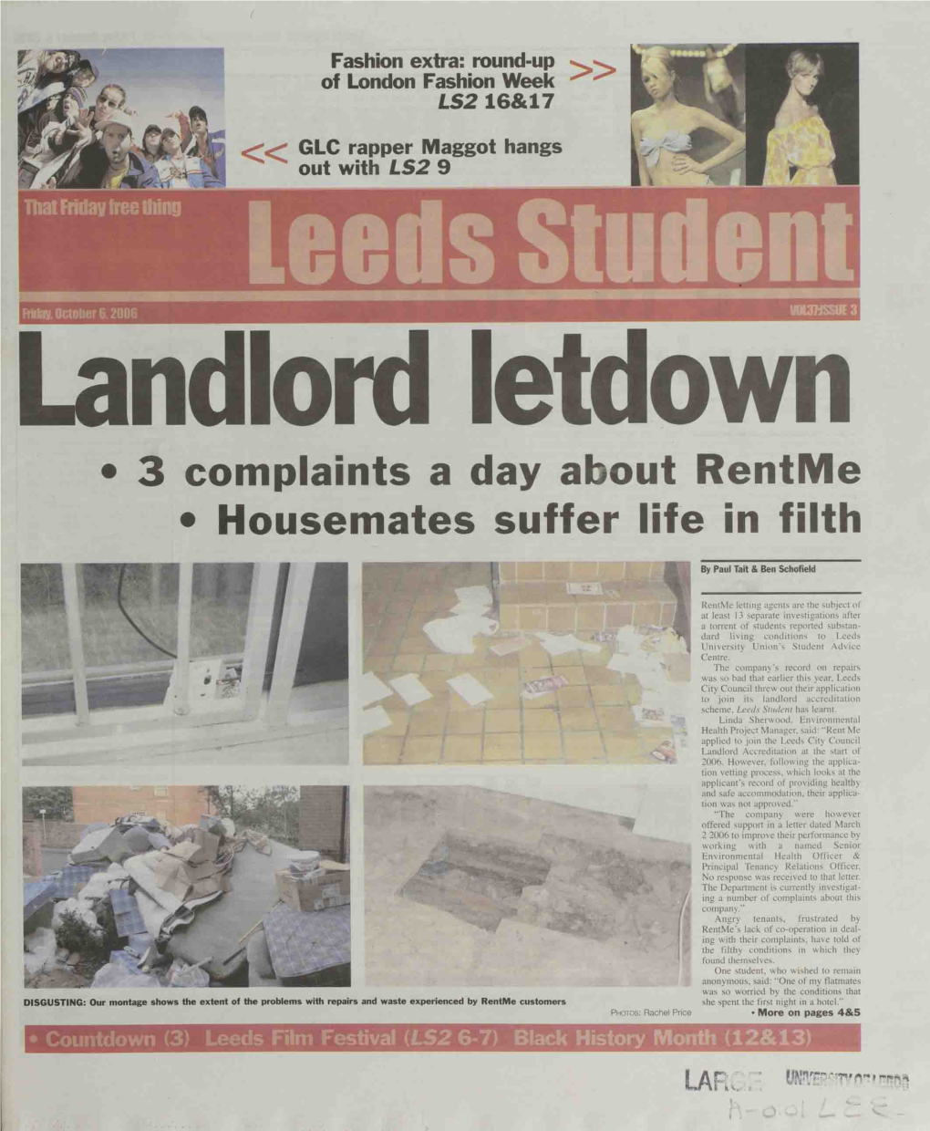 • 3 Complaints a Day About Rentme • Housemates Suffer Life in Filth