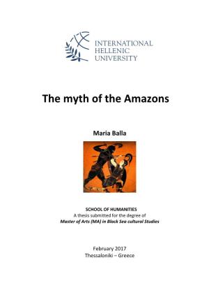 The Myth of the Amazons Maria Balla