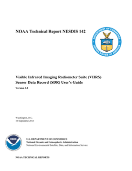 VIIRS) Sensor Data Record (SDR) User's Guide (Version 1.2