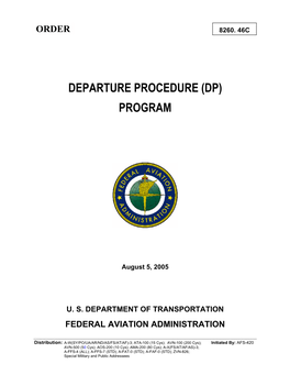 Departure Procedure (Dp) Program