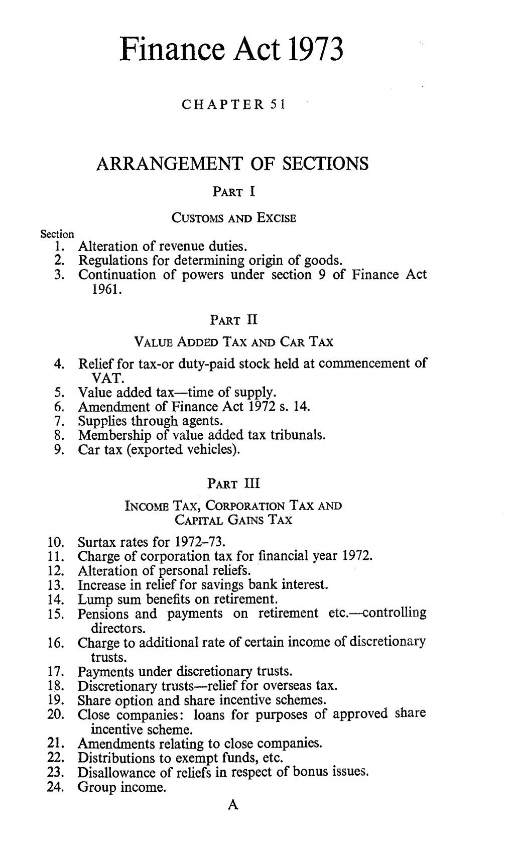 Finance Act 1973