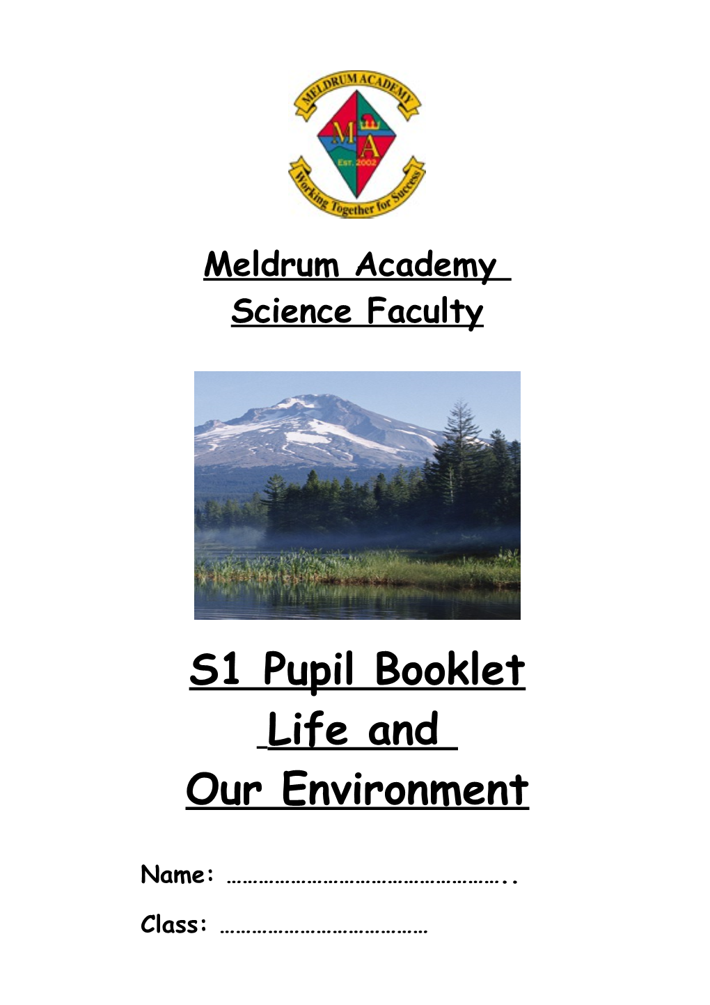 Meldrum Academy Science Faculty