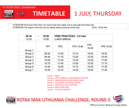 RMC 3 Timetable