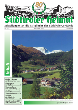 Südtiroler Heimat Juli/August 2019 Seite 3