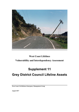 Supplement 11 Grey District Council Lifeline Assets