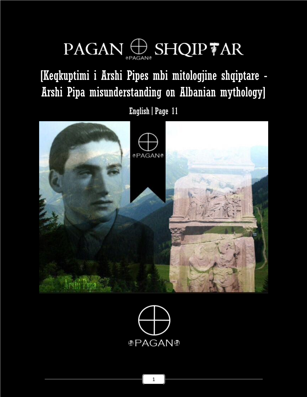 Keqkuptimi I Arshi Pipes Mbi Mitologjine Shqiptare - Arshi Pipa Misunderstanding on Albanian Mythology] English|Page 11