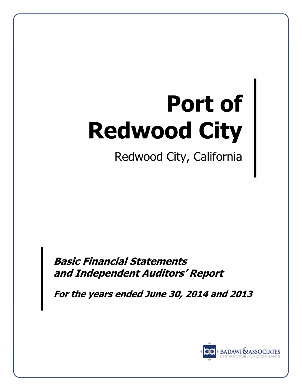 Port of Redwood City