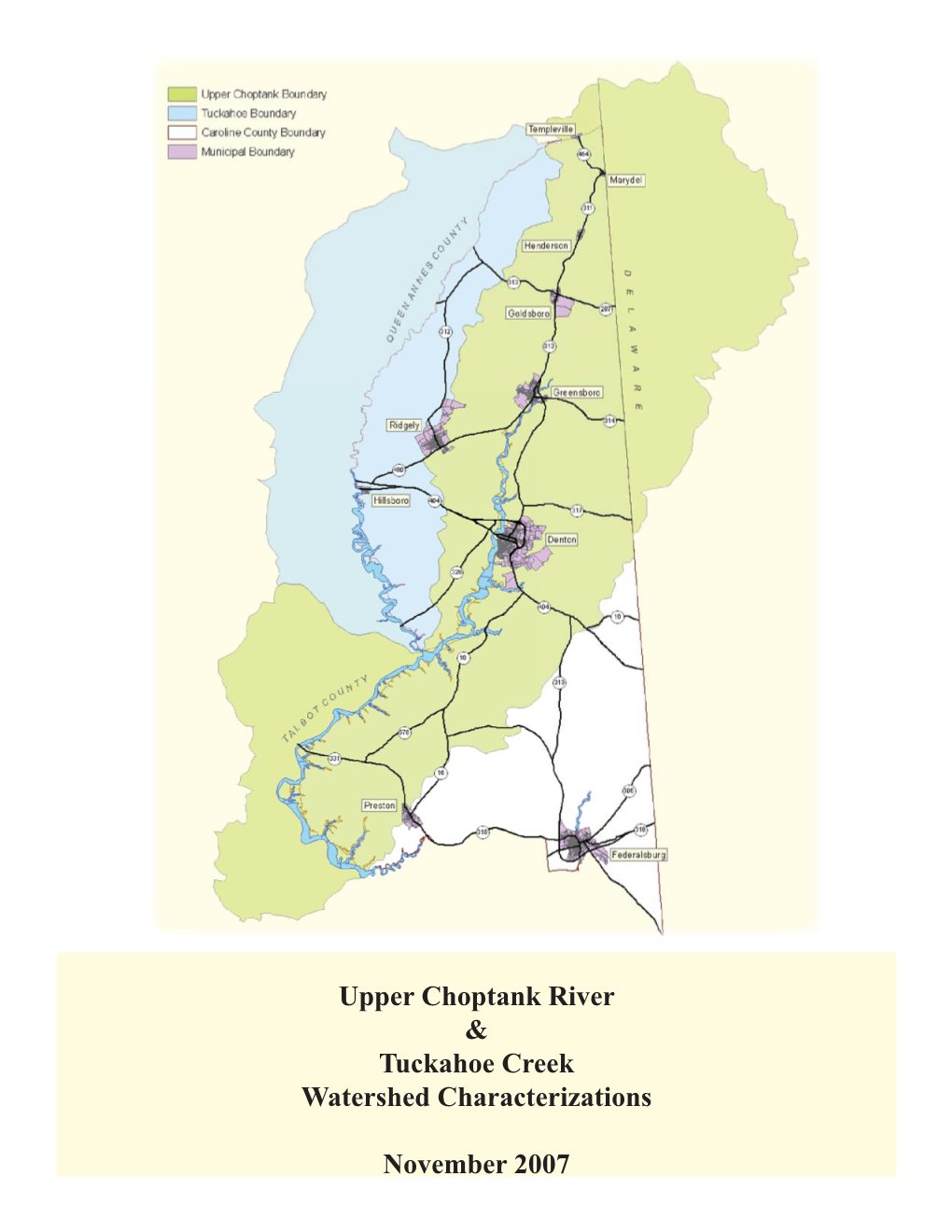 Upper Choptank River Watersheds.3