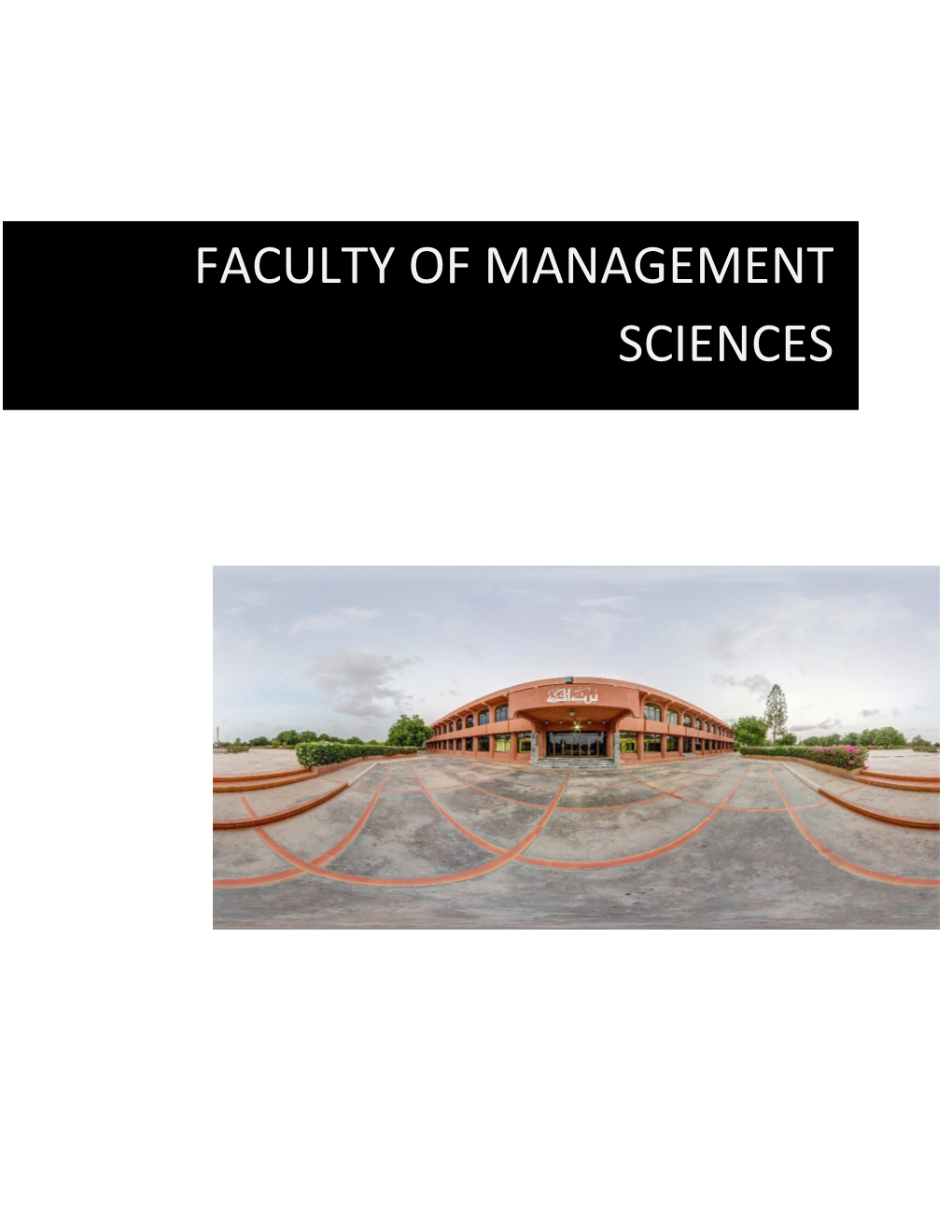 Faculty of Management Sciences