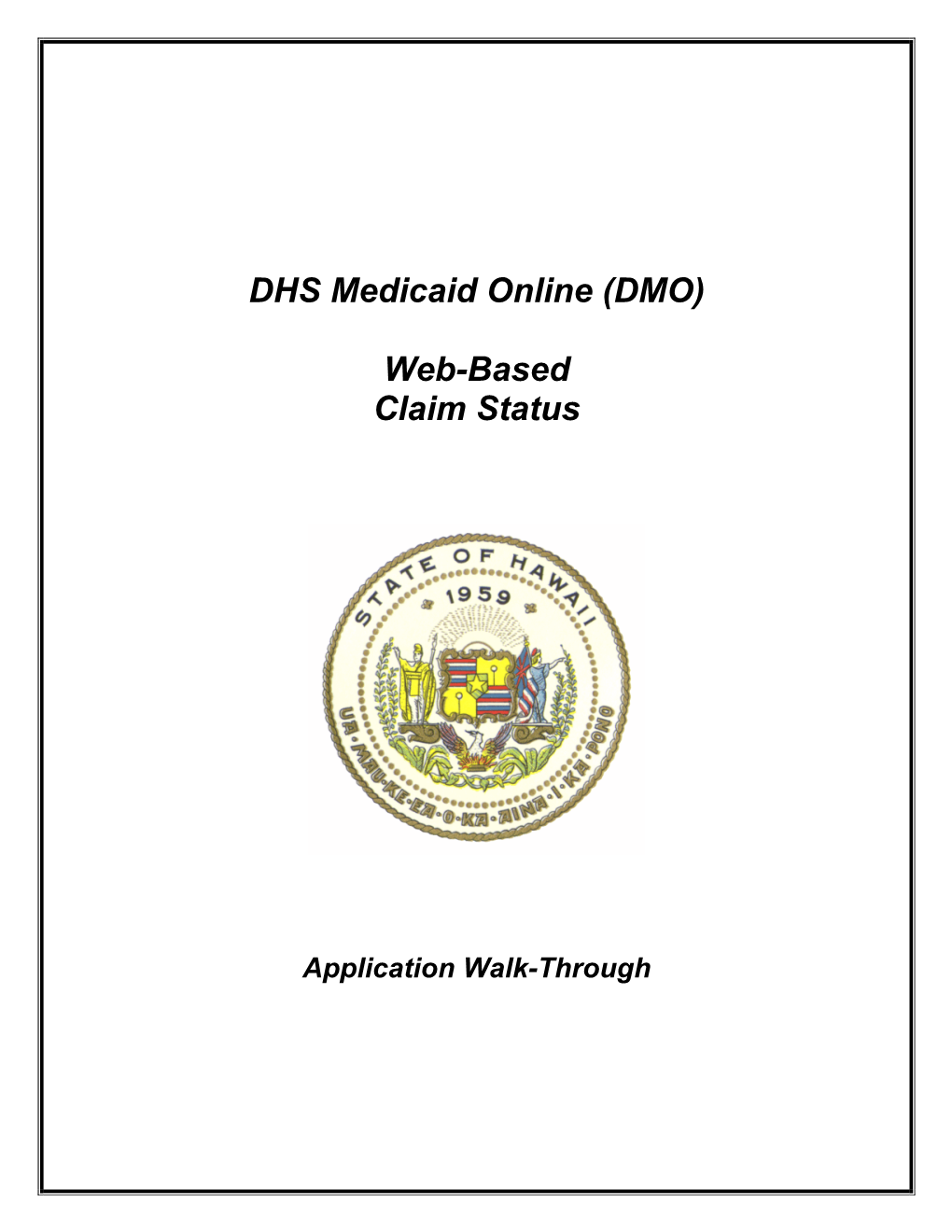 DHS Medicaid Online User Manual