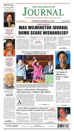 Was Wilmington Journal Bomb Scare Mishandled?