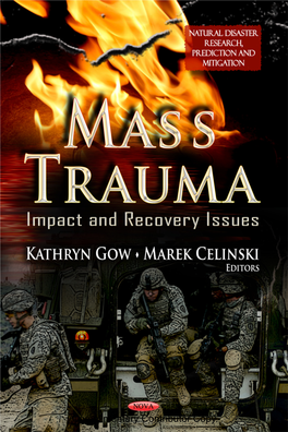 Chapter 1 Overview: Mass Trauma Affects Whole Communities 3 Kathryn M