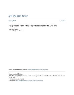 Religion and Faith – the Forgotten Factor of the Civil War
