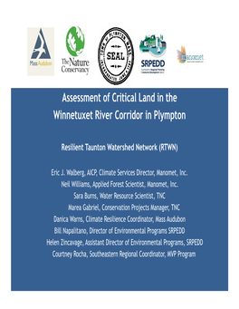 Assessment of Critical Land in the Winnetuxet River Corridor in Plympton