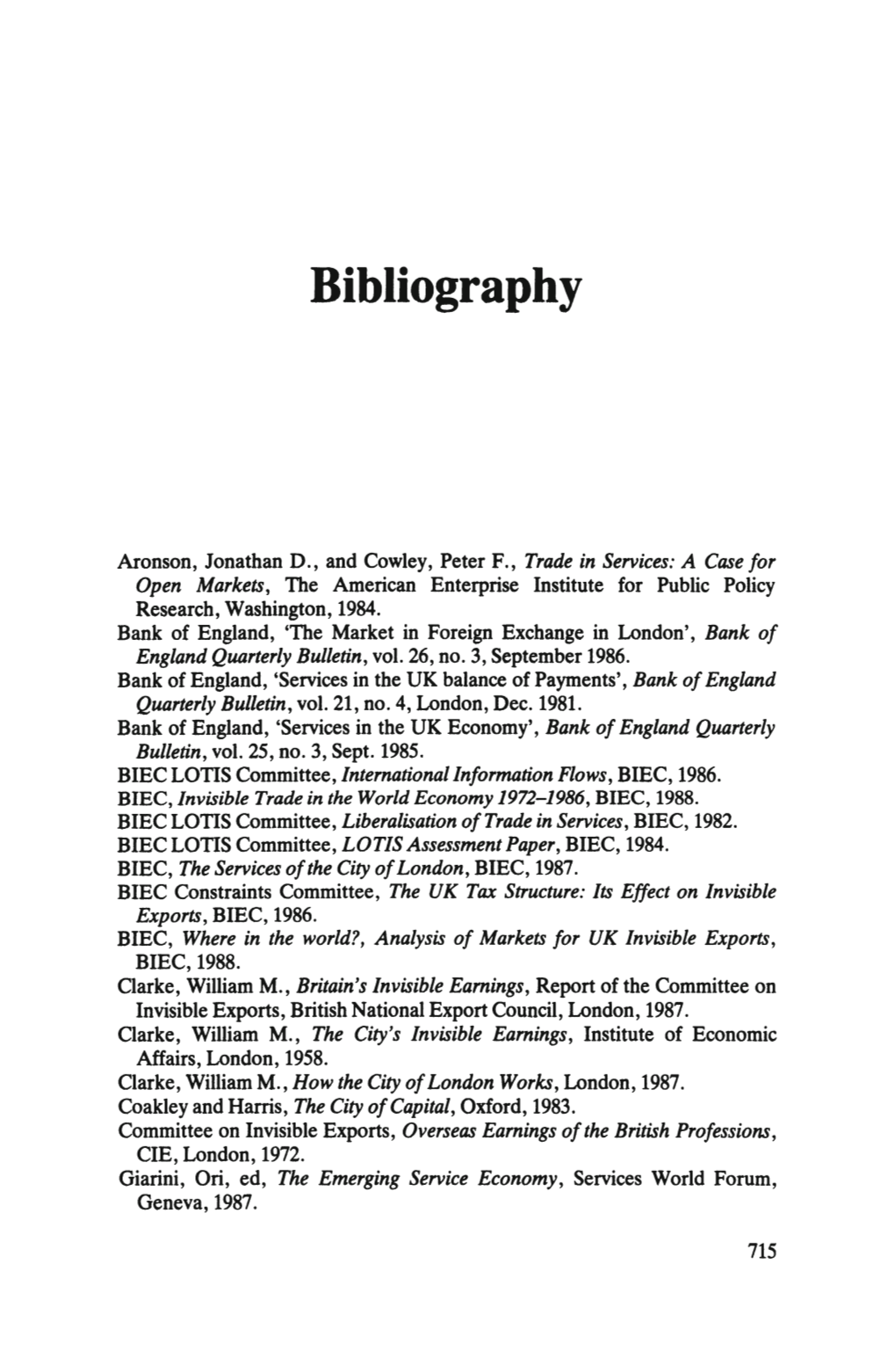 Bibliography