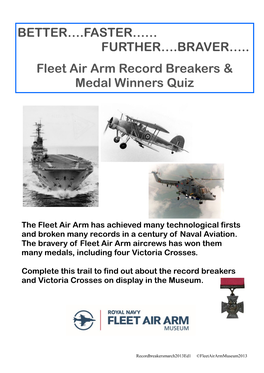 Fleet Air Arm Record Breakers & Medal