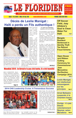 Décès De Leslie Manigat : Haïti a Perdu Un Fils Authentique !
