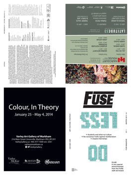 Colour, in Theory / 14 January 25 - May 4, 2014 – 2013 POLITICS / CULTURE / 1 WINTER