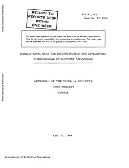 World Bank Document