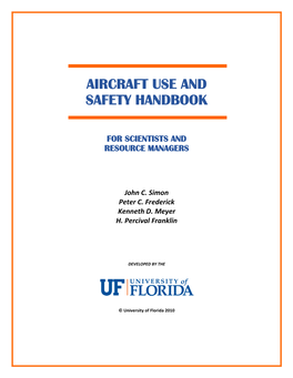 WEC Aircraft Use and Safety Handbook