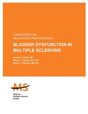 Bladder Dysfunction in Multiple Sclerosis