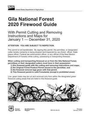2020 Gila National Forest Firewood Guide