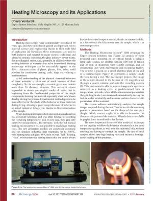 Heating Microscopy and Its Applications